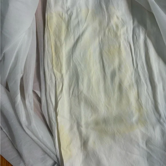 Vintage 1970s Mike Benet Prairie Wedding Dress – Ruffle Collar & Embroidery - Picture 5 of 5